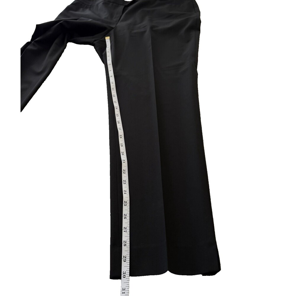 Lafayette 148 New York Womens Black Wool Blend Straight Leg Dress Pants Size 14 - Picture 6 of 7